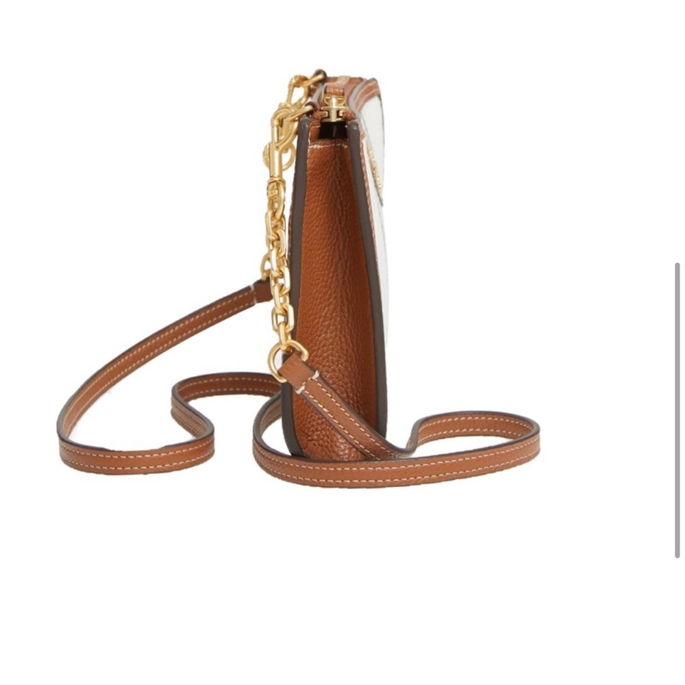 NEW! NIB! Tory Burch Carson Striped Crossbody Bag- Natural/icicle Carson - Picture 4 of 7